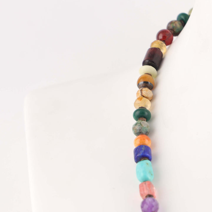 Multi-Stone Bead Necklace