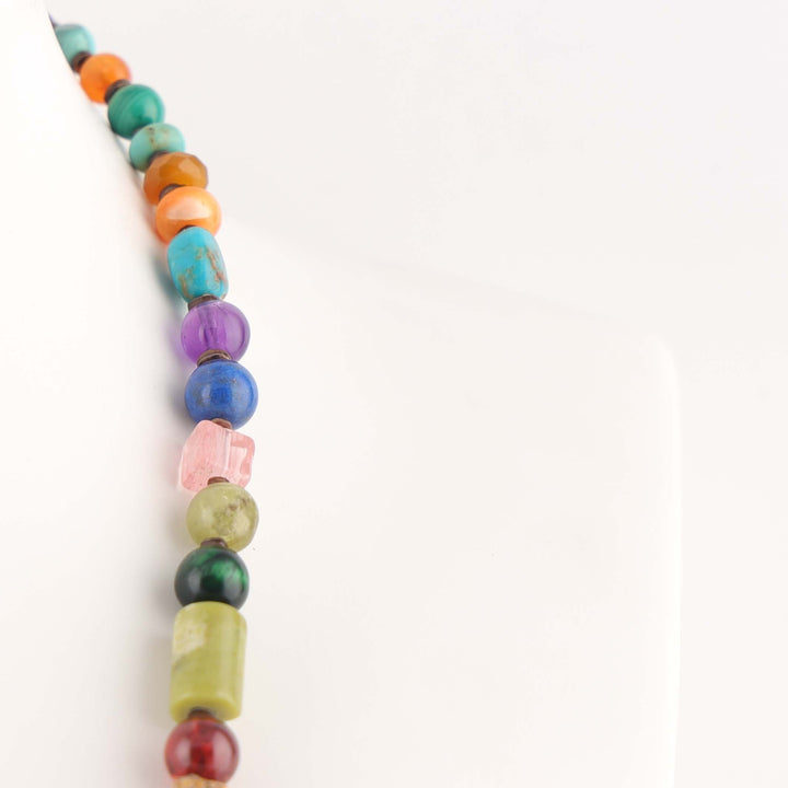 Multi-Stone Bead Necklace
