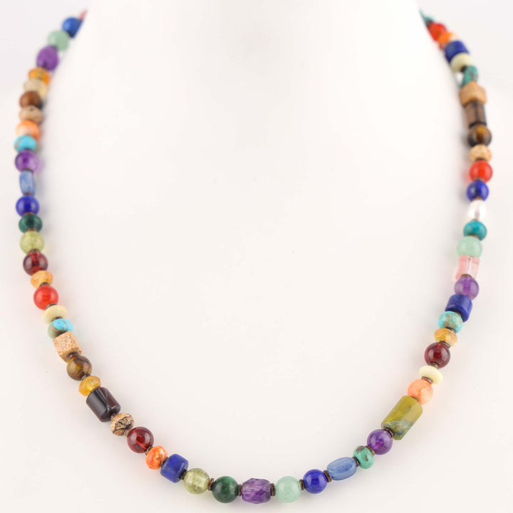 Multi-Stone Bead Necklace