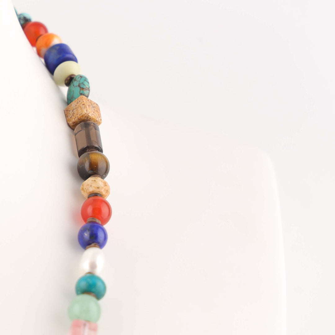 Multi-Stone Bead Necklace