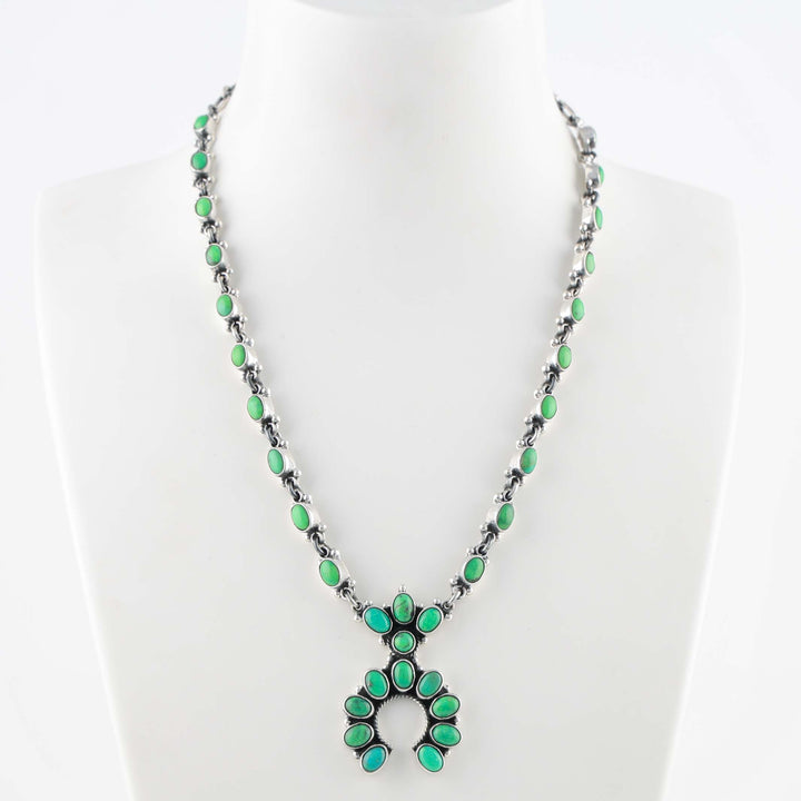 Turquoise Squash Blossom Necklace