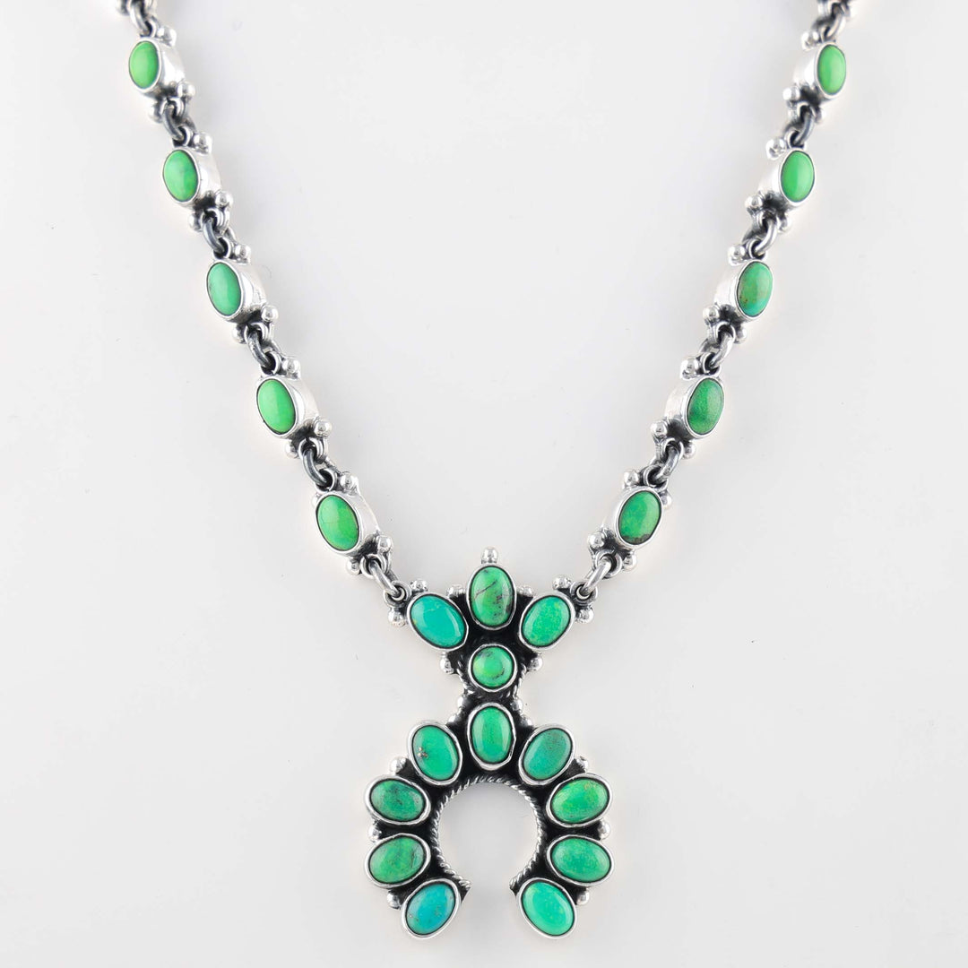 Turquoise Squash Blossom Necklace