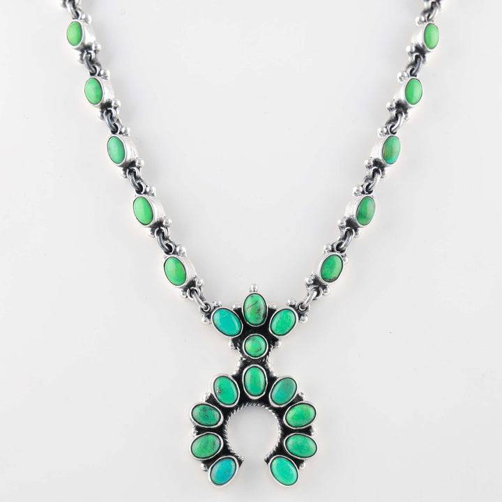 Turquoise Squash Blossom Necklace