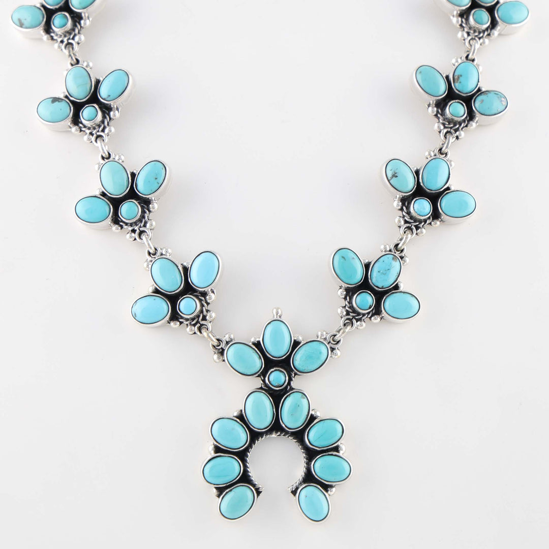 Turquoise Squash Blossom Necklace