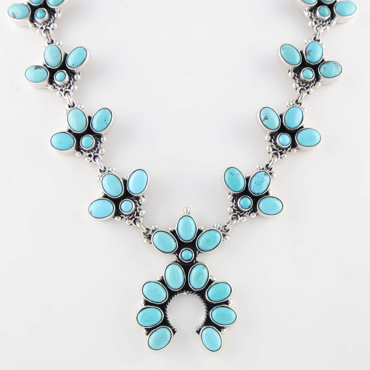 Turquoise Squash Blossom Necklace