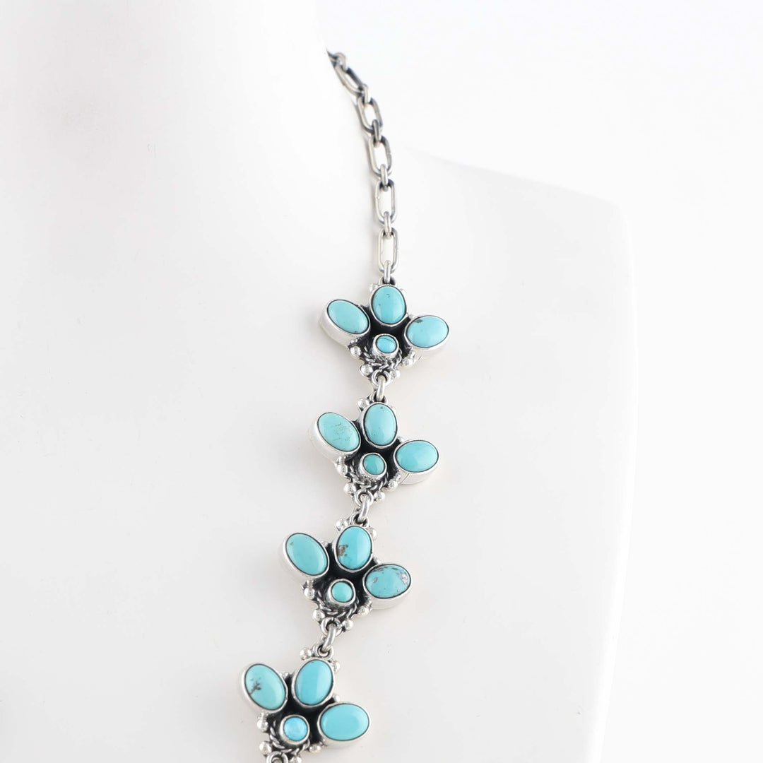 Turquoise Squash Blossom Necklace