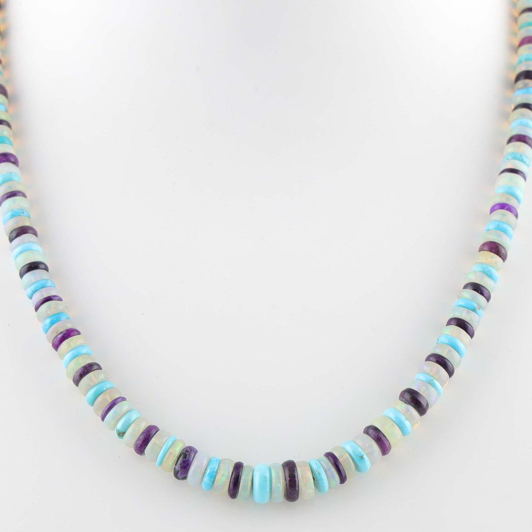 Multi-Stone Bead Necklace