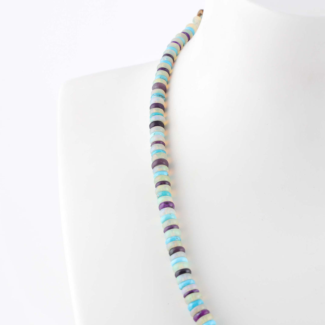 Multi-Stone Bead Necklace