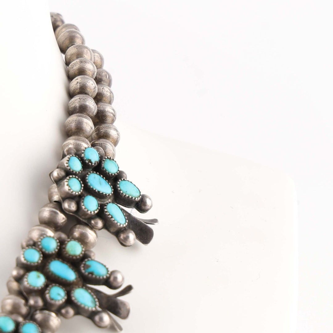 1930s Turquoise Squash Blossom