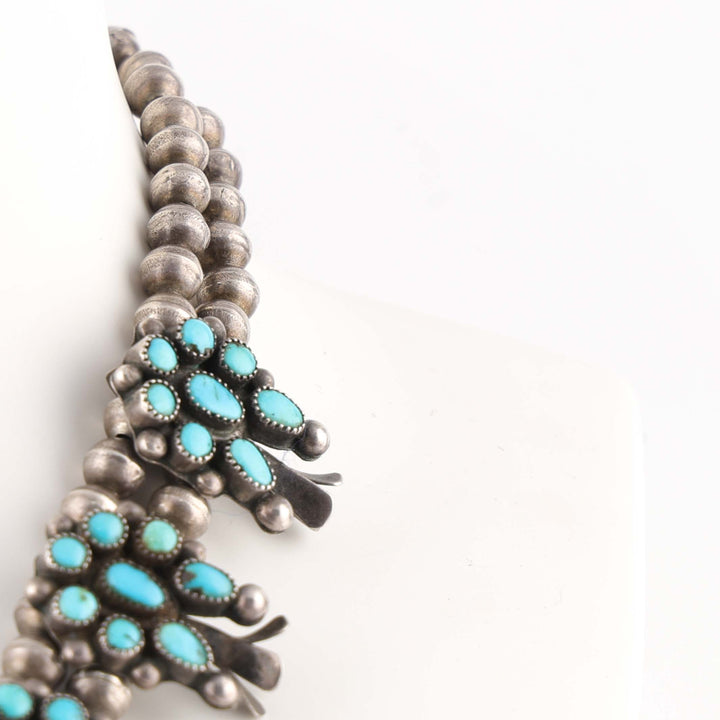 1930s Turquoise Squash Blossom