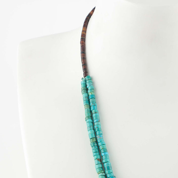 1980s Turquoise Heishi Necklace