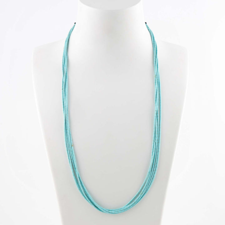 1970s Turquoise Heishi Necklace
