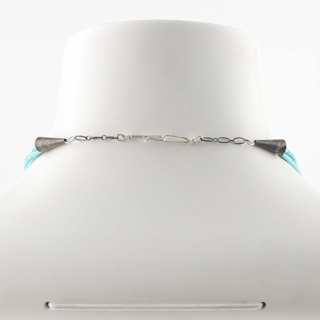 1970s Turquoise Heishi Necklace