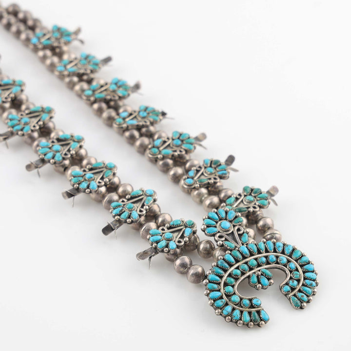1940s Turquoise Squash Blossom