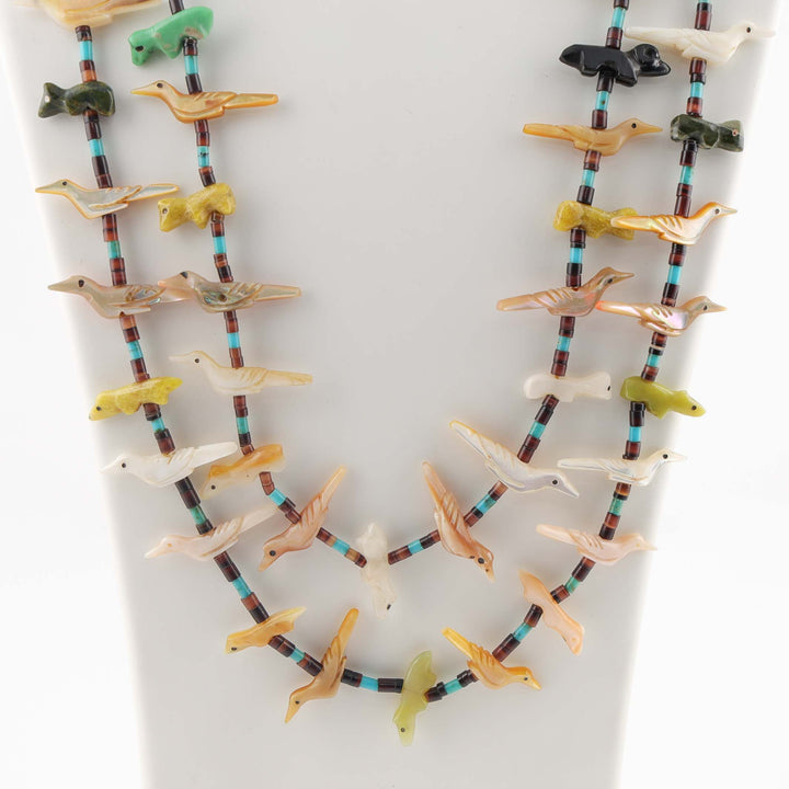 1970s Zuni Fetish Necklace