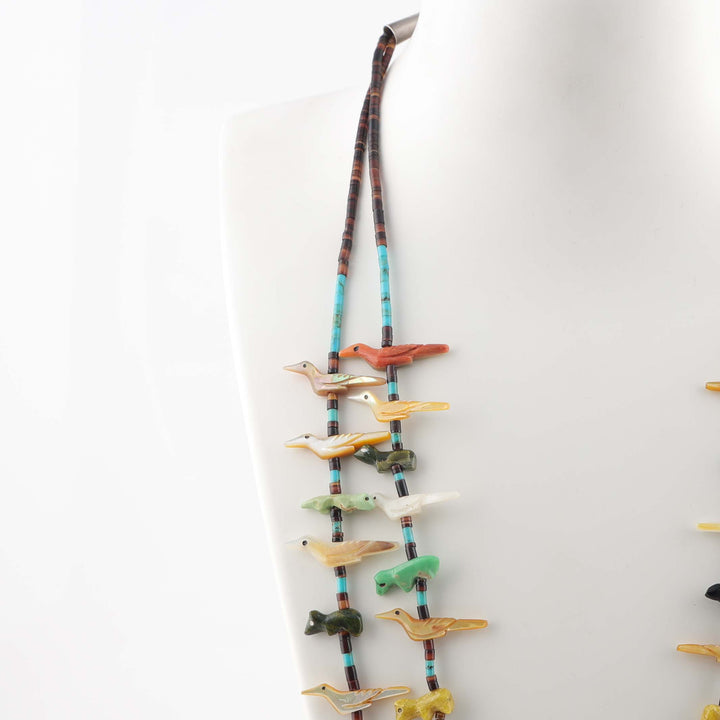 1970s Zuni Fetish Necklace