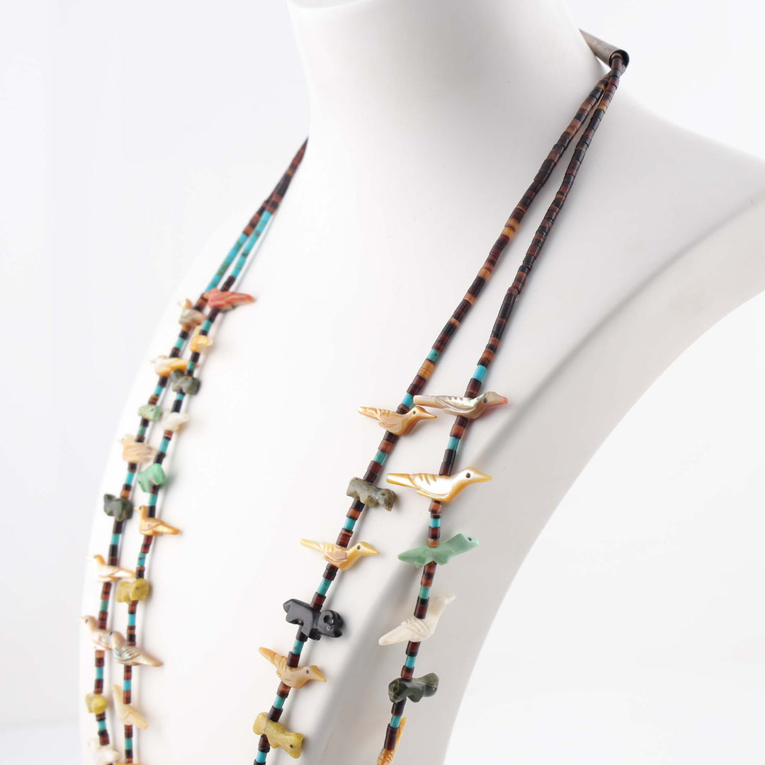 1970s Zuni Fetish Necklace