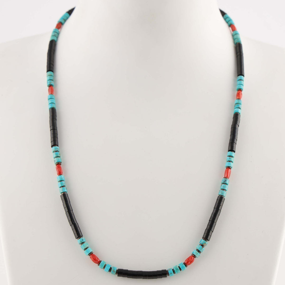 Multi-Stone Bead Necklace