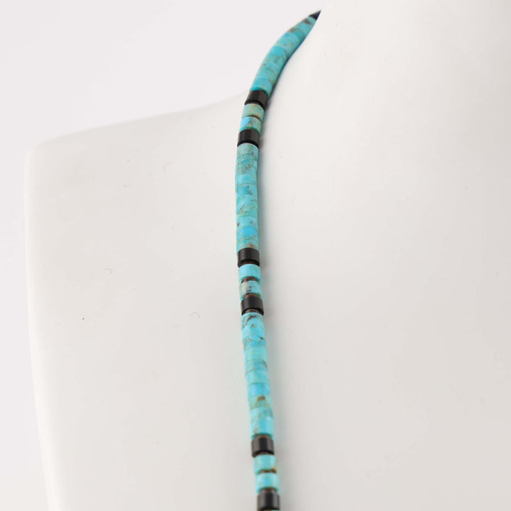 Turquoise and Jet Necklace