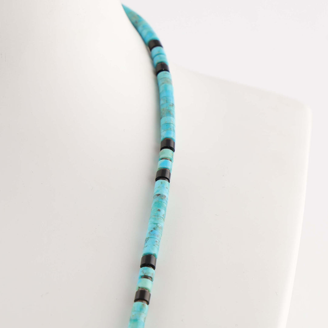 Turquoise and Jet Necklace