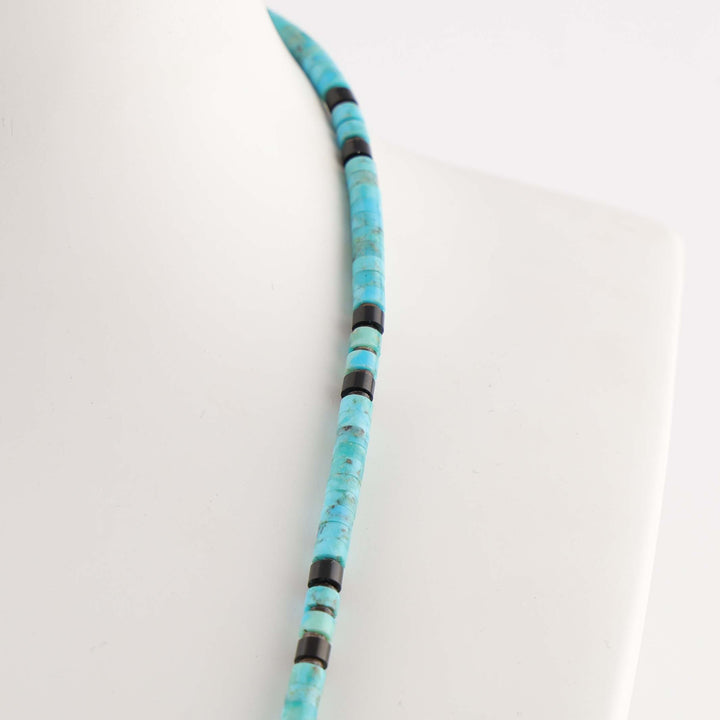 Turquoise and Jet Necklace