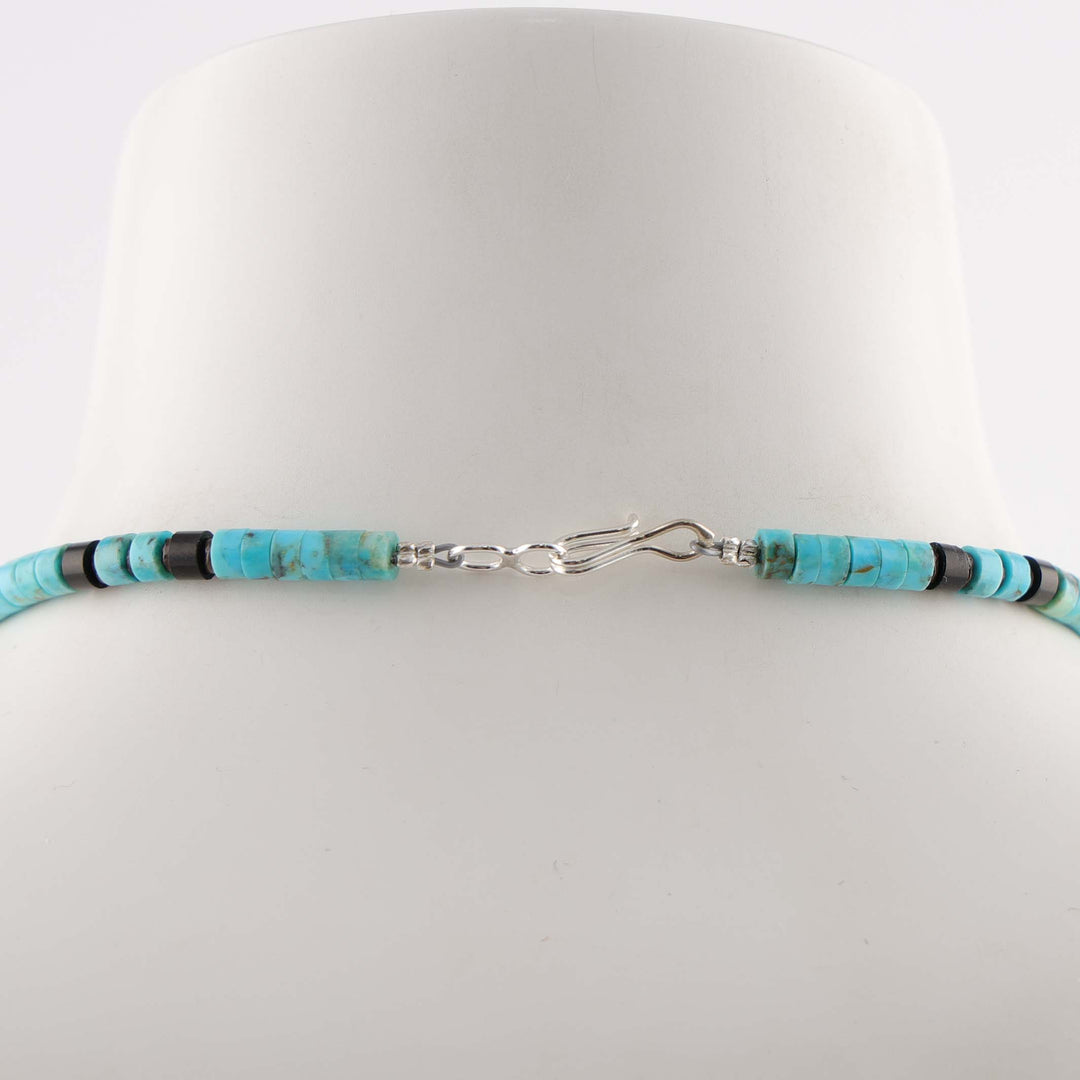 Turquoise and Jet Necklace