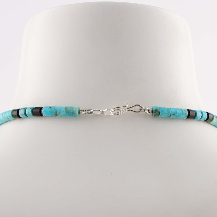 Turquoise and Jet Necklace