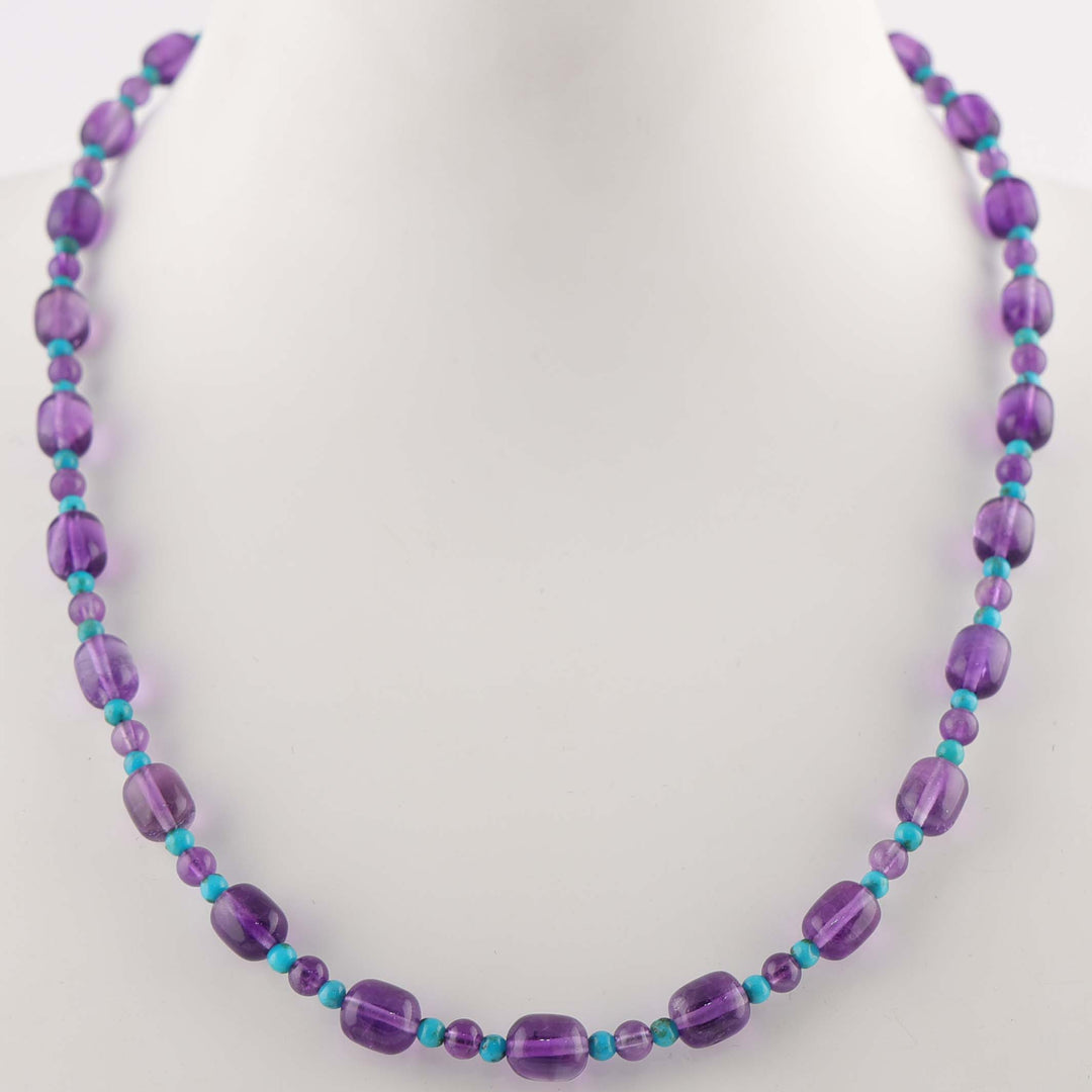 Amethyst and Turquoise Necklace