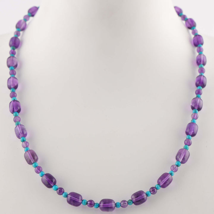 Amethyst and Turquoise Necklace