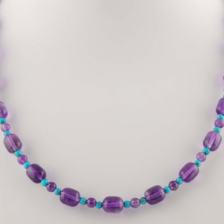 Amethyst and Turquoise Necklace