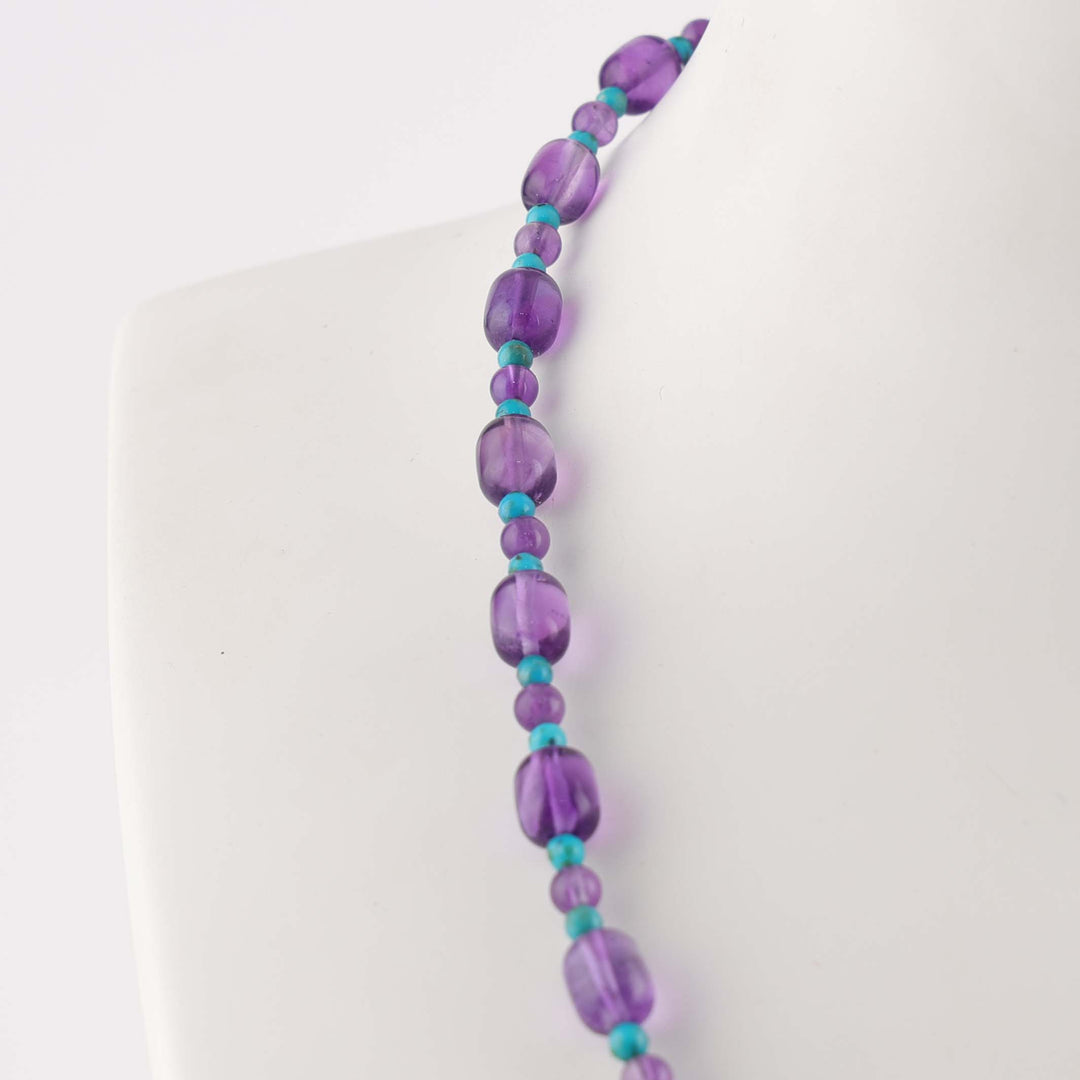Amethyst and Turquoise Necklace