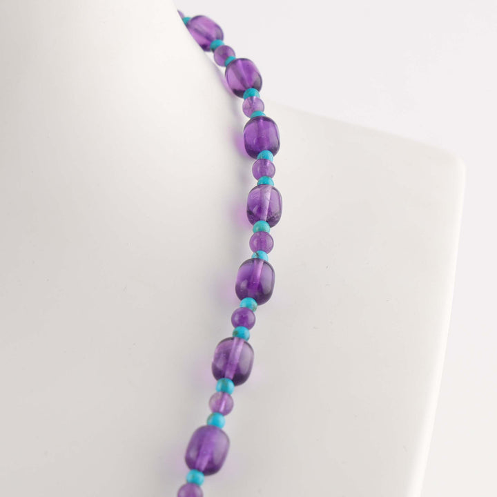 Amethyst and Turquoise Necklace