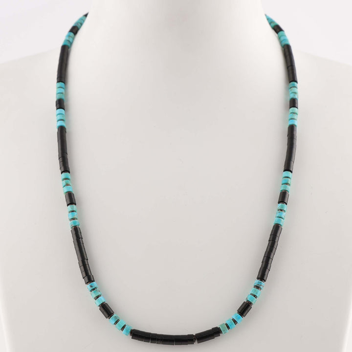 Jet and Turquoise Necklace