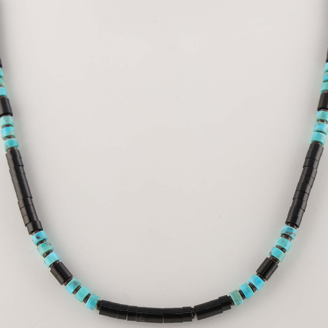 Jet and Turquoise Necklace
