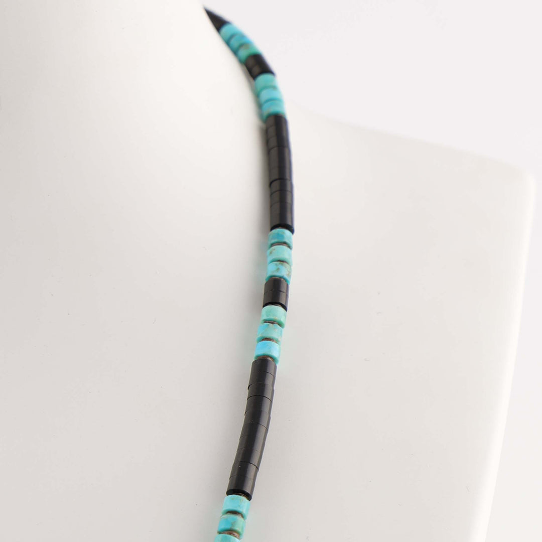 Jet and Turquoise Necklace