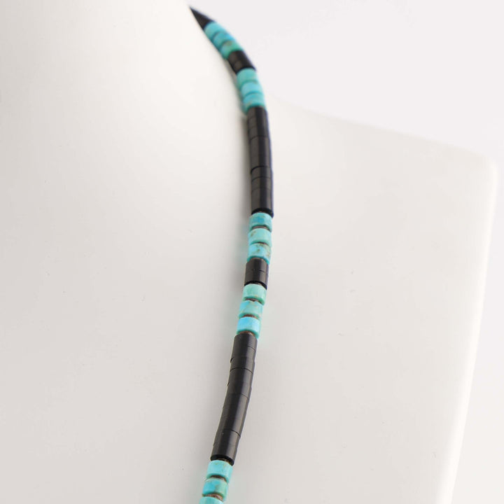 Jet and Turquoise Necklace