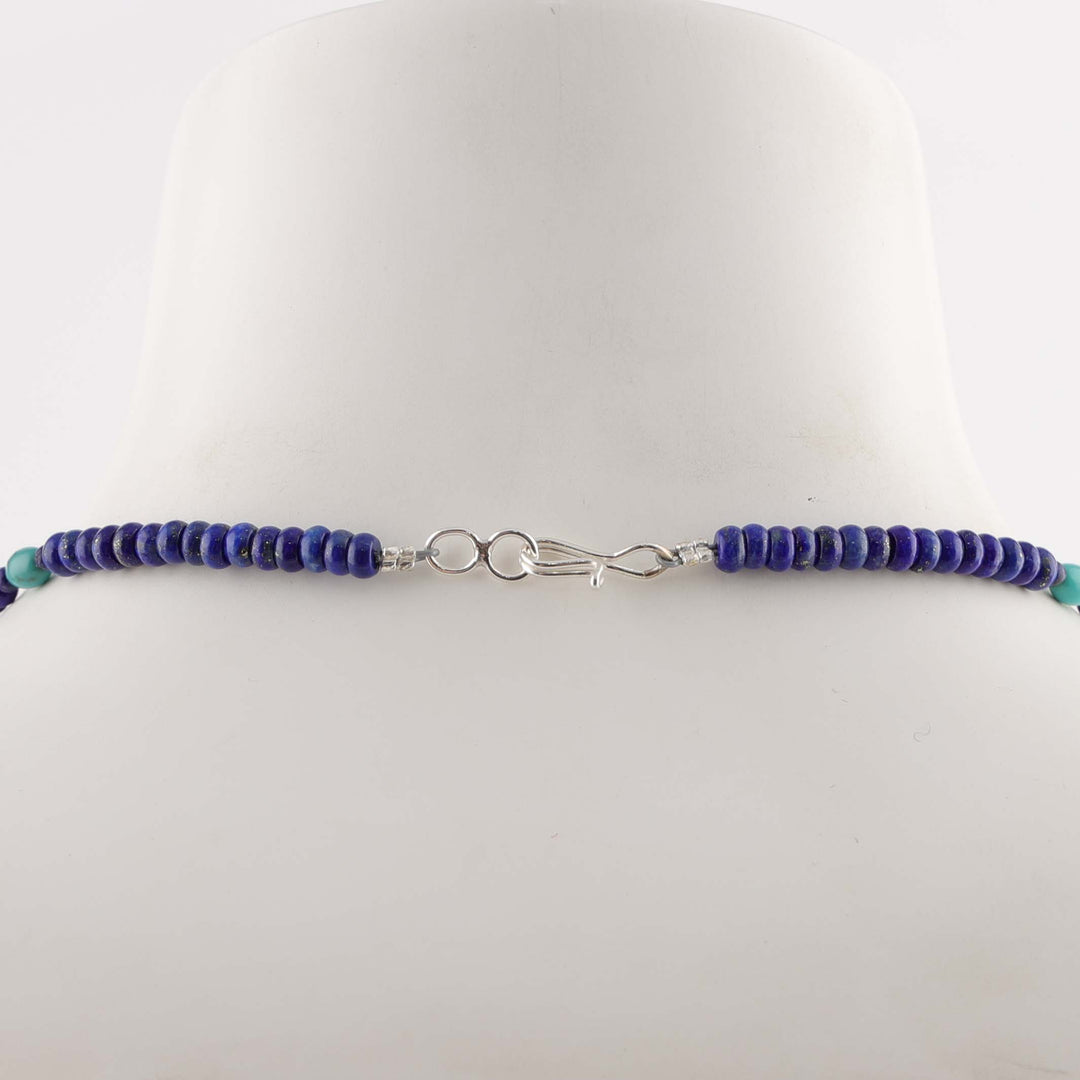 Lapis and Turquoise Bead Necklace