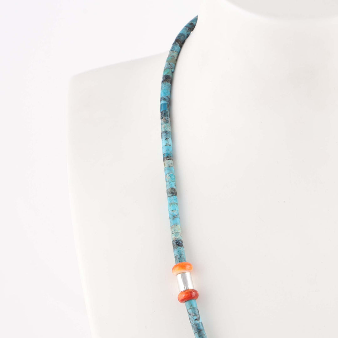 Turquoise and Spiny Oyster Necklace