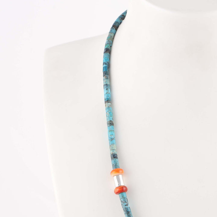 Turquoise and Spiny Oyster Necklace