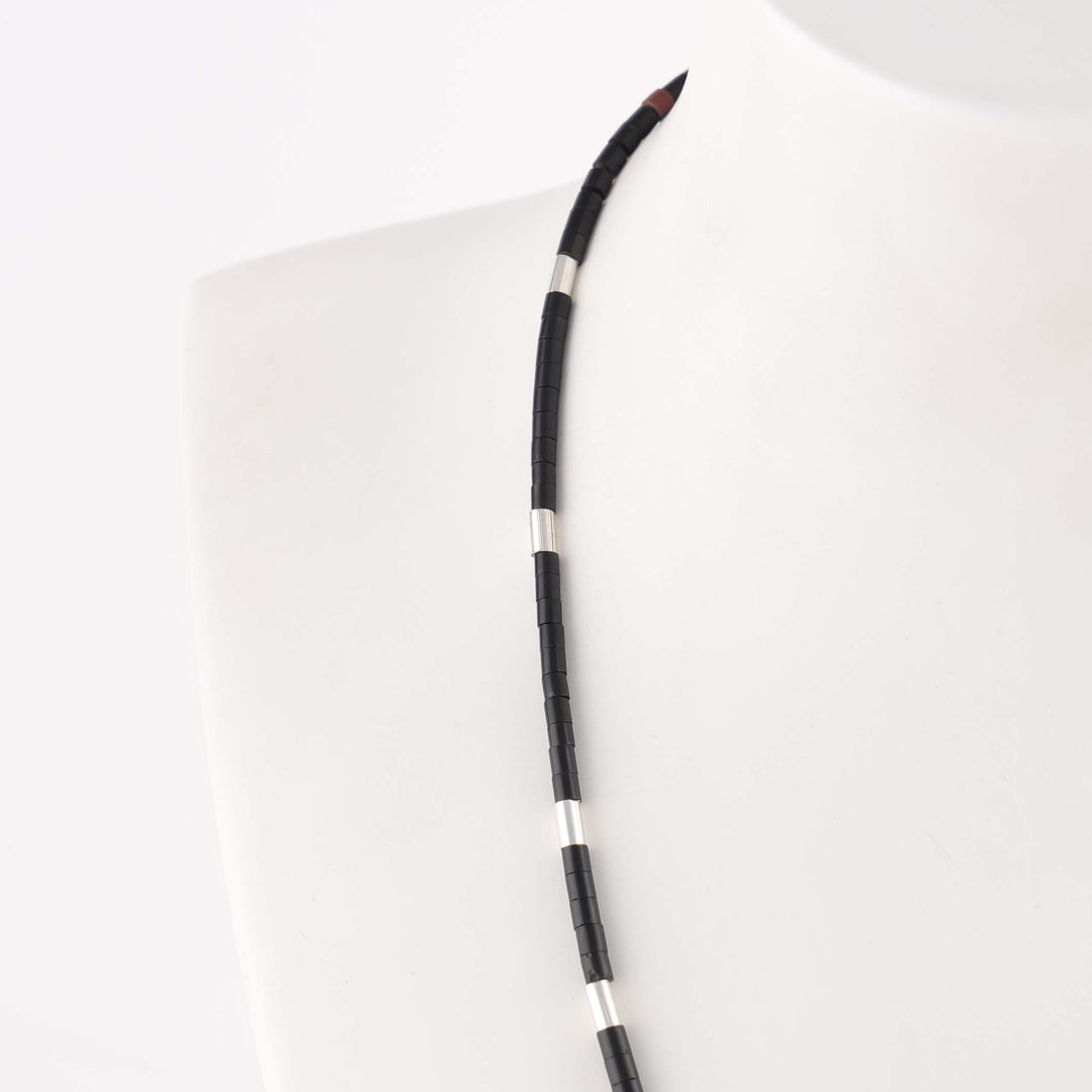 Jet Heishi Necklace