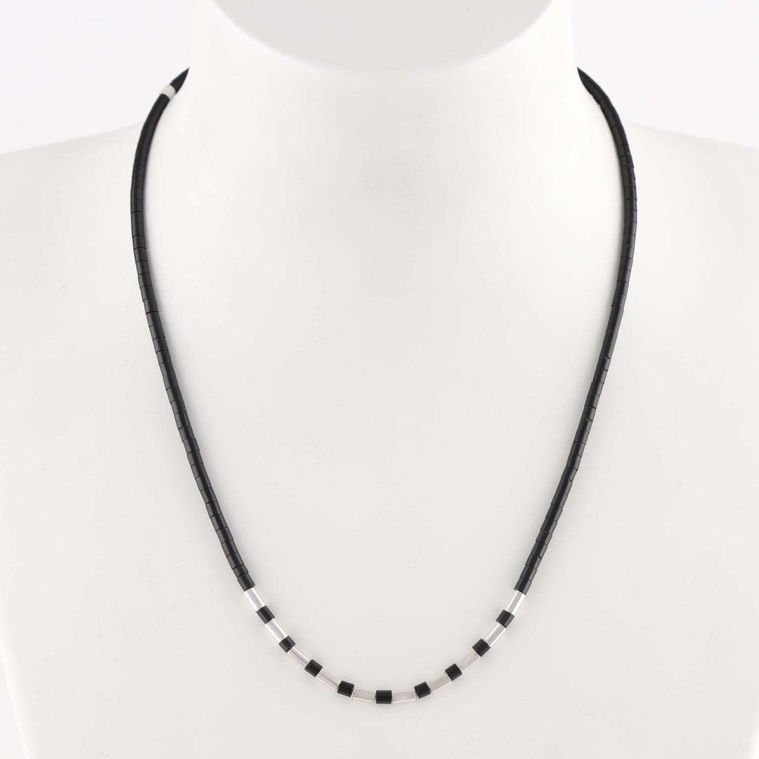 Jet Heishi Necklace