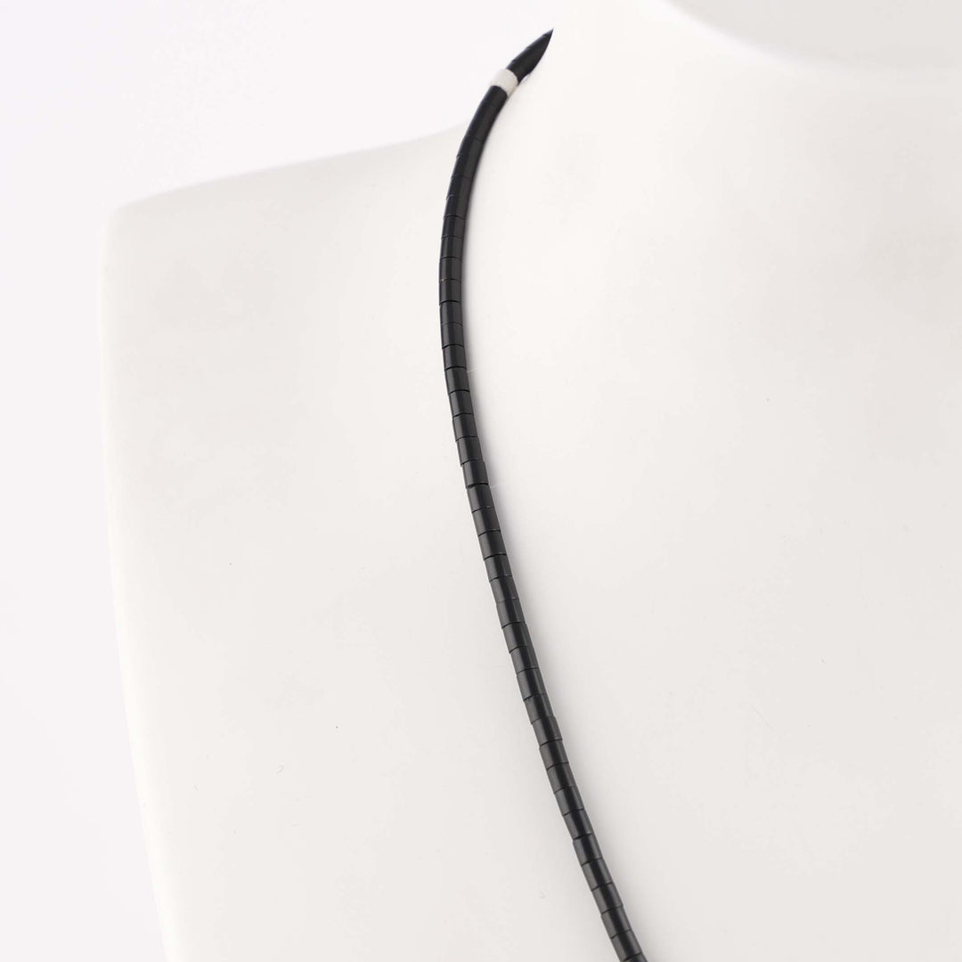 Jet Heishi Necklace