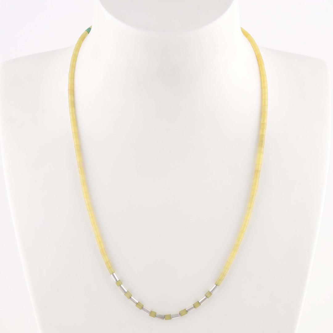 Serpentine Heishi Necklace