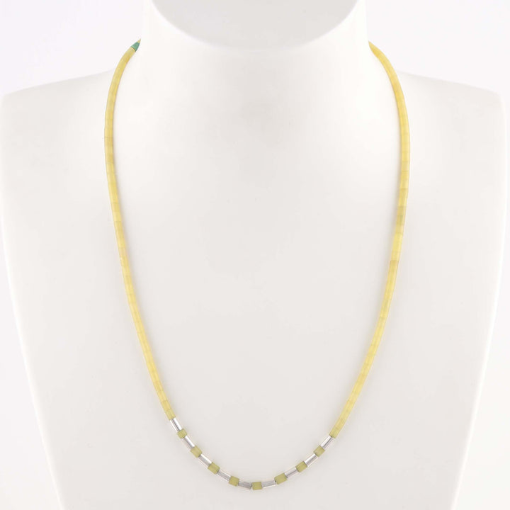 Serpentine Heishi Necklace