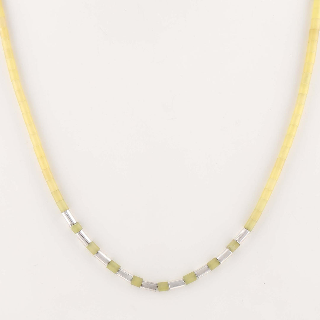 Serpentine Heishi Necklace