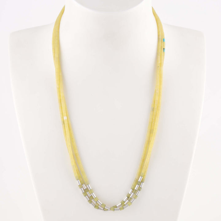 Serpentine Heishi Necklace