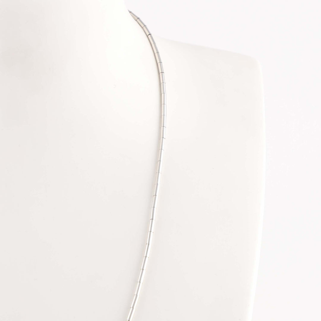Silver Heishi Necklace
