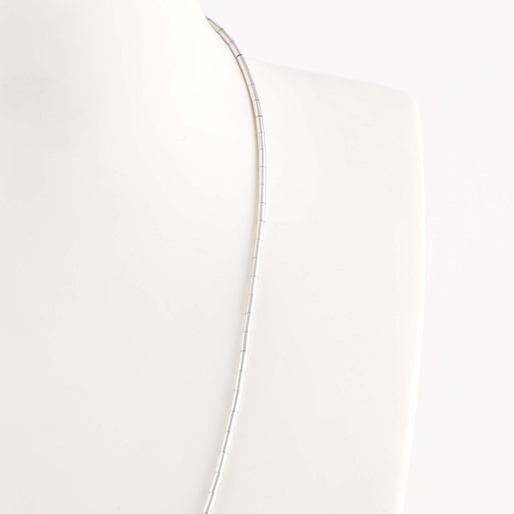 Silver Heishi Necklace