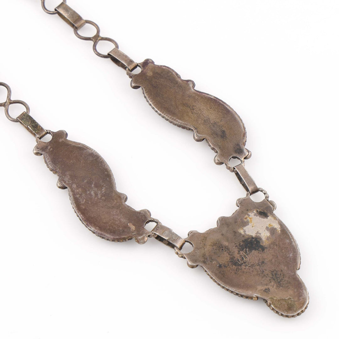 1960s Zuni Turquoise Inlay Necklace