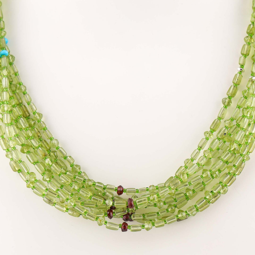 Peridot Bead Necklace